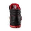 Trzewiki Ochronne RED MAX-POPULAR S3 SRC za kostkę buty wysokie do pracy robocze ochronne bezpieczne z podnoskiem blachą wkładką antyprzebiciowe skórzane skórkowe sklep bhp czarne czerwone trapery tył