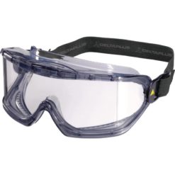 Gogle Ochronne DELTA PLUS GALERAS EN 166 okulary przylegające na gumke do pracy laboratoryjne z pvc bhp sklep przezroczyste poliwęglan przód