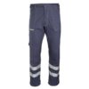 Spodnie robocze BRIXTON CLASSIC z Odblaskami do pracy ochronne odzież drelichowa do pracy dla pracowników bhp sklep system internetowy z kieszeniami do pasa w pas pasy odblaskowe na nogawce szare