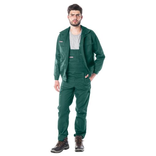 Ubranie Robocze REIS Master Zielone do pracy ochronne uniform przemysłowe robotnicze ogrodniczki bluza komplet do pracy ciuchy robocze bhp rawpol reis zielona sklep bhp