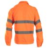 Bluza ostrzegawcza BRIXTON FLASH pomarańczowa do pracy ochronna robocza odblaskowa z odblaskami dla drogowców wysokiej widoczności pomarańczowa sklep bhp tył