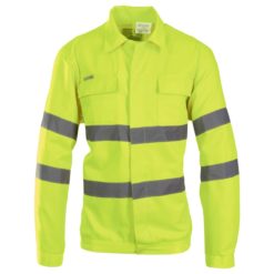 Bluza ostrzegawcza BRIXTON FLASH żółta do pracy ochronna robocza odblaskowa z odblaskami dla drogowców wysokiej widoczności żółta sklep bhp przód