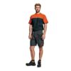 Szorty robocze EMERTON spodnie krótkie spodenki do pracy ochronne bermudy z kieszeniami cerva szare czarne pomarańczowe sklep bhp mocne na modelu