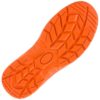 Buty robocze URGENT 201 SB do pracy robocze ochronne z noskiem podnoskiem blachą stalkapy skórzane skórkowe półbuty czarne pomarańczowe bhp sklep urgent podeszwa