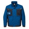 Bluza robocza PORTWEST T703 WX3 do pracy robocza ochronna kurtka płócienna bhp sklep z kołnierzykiem dopasowana nowoczesna ergonomiczna odzież dla pracowników zasuwana niebieska czarna szara