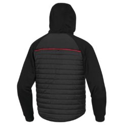 Kurtka robocza DELTA PLUS MOOVE 3 kolory do pracy robocza ochronna dla pracownika lekka kurtka bluza pikowana z kapturem wiatrówka panoply odzież bhp sklep czarna tył