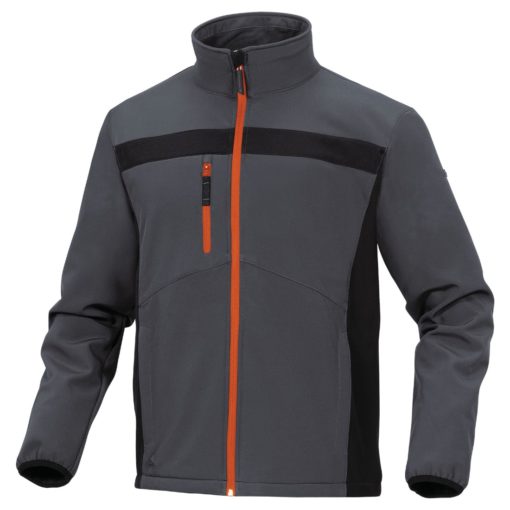 Kurtka Softshell DELTA PLUS LULEA2 4 kolory do pracy wiatrówka lekka robocza ochronna ciuchy bhp sklep odzież ochronna bluza bez kaptura jesienna lekka cienka szara pomarańczowa