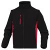 Kurtka Softshell DELTA PLUS MYSEN2 4 kolory do pracy robocza lekka wiatrówka bez kaptura z kieszeniami dwukolorowa na bluza odzież robocza ciuchy bhp sklep czarna czerwona