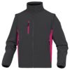 Kurtka Softshell DELTA PLUS MYSEN2 4 kolory do pracy robocza lekka wiatrówka bez kaptura z kieszeniami dwukolorowa na bluza odzież robocza ciuchy bhp sklep szara różowa fuksja damska