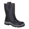 Buty robocze ocieplane PORTWEST FW12 S1P CI do pracy ochronne bezpieczne wysokie skórzane ze skóry skórkowe stalkapy metalowy podnosek nosek twardy antyprzebiciowe odporne na przebicie kalosze niskie sklep bhp czarne
