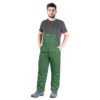 Ogrodniczki robocze ocieplane REIS SMO-PLUS spodnie szwedzkie szwedy z kieszeniami ochronne robocze na zimę zimowe grube z ociepliną sklep bhp odzież do pracy dla pracowników system bhp zielone