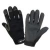 Rękawice ochronne LAHTI PRO L2810 warsztatowe wygodne wysokiej jakości na rzep rzepę rękawiczki do pracy bhp sklep neopren antypoślizgowe poliester czarne profix