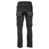 Spodnie robocze SEVEN KINGS DIAMANT do pracy ochronne robocze wytrzymałe monterskie z kieszeniami kaburowymi kieszenie na nakolanniki czarne wygodne odzież robocza ochronna bhp sklep tył