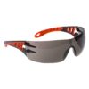 Okulary Ochronne PORTWEST PS12 Tech Look do pracy dla pracowników środki ochrony indywidualne na odpryski przeciwodpryskowe antyodpryskowe wytrzymałe plastikowe elastyczne gumowe bhp sklep system pomarańczowe przydymiane przyciemniane