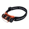 Latarka czołowa PORTWEST PA70 LED USB do pracy czołówka lampka jasna rewizyjna na głowę nagłowna z paskiem regulowana ładowana przez usb tryby świecenia li-ion czarna pomarańczowa