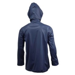 Kurtka przeciwdeszczowa LAHTI PRO L40917 granatowa lekka wiatrówka wodoodporna mocna sztormowa sztormówka poliuretan na deszcz robocza ochronna bhp sklep system internetowy na suwak granatowa tył