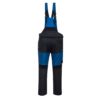 Ogrodniczki robocze PORTWEST T704 WX3 do pracy ochronne szwedy szwedzkie na szelkach z szelkami bhp sklep system internetowy odzież robocza ochronna techniczna dla pracowników wygodne stretch strecz elastyczne niebieskie czarne tył