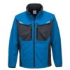 Softshell roboczy PORTWEST T750 WX3 do pracy ochronny wodoszczelny przeciwdeszczowy wiatrówka lekka polarowa podszewka dopasowana odblaskowa oddychająca wytrzymała dla pracowników bhp system sklep internetowy niebieska szara czarna