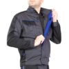 Bluza robocza Seven Kings Topaz Szara do pracy ochronna wytrzymała bluza bhp sklep system internetowy do pracy dla pracowników wygodna kurteczka lekka komplet odzież ochronna szara grafitowa czarna model