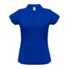 Koszulka polo damska JHK POPL200 niebieska royal blue polówka koszulka z kołnierzykiem do pracy robocza ochronna bhp sklep system internetowy do nadruku dla pracowników logo nadruk firmowy odzież reklamowa niebieska