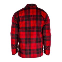 Koszula flanelowa LAHTI PRO L41809 Czerwona do pracy ochronna dla pracowników lekka przewiewna oddychająca w kratę bhp sklep system internetowy czerwona granatowa czarna tył