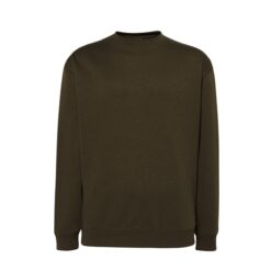 Bluza dresowa JHK SWRA290 khaki do pracy ochronna robocza wciągana przez głowę korporacyjna do nadruku nadruki na odzieży roboczej logo na bluzach ze ściągaczem długi rękaw dla pracowników bhp sklep system internetowy zielona khaki wojskowa brudny zielony