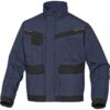 Bluza robocza DELTA PLUS MCVE2 do pracy odzież ochronna zapinana dla pracowników drelichowa z odblaskiem ze stójką odzież bhp sklep system internetowy granatowa czarna