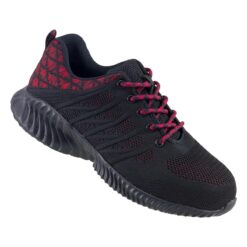 Buty robocze URGENT 246 S1 do pracy ochronne bhp obuwie bezpieczne z podnoskiem noskiem blachą stalkapy metalowy nosek twardy sportowe adidasy sneakersy bhp sklep system internetowy czarne czerwone