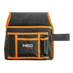 Kieszeń na narzędzia NEO TOOLS 84-333 worek kieszeniowy do paska na narzędzia wielofunkcyjne kieszenie z uchwytem na młotek odzież robocza sklep system bhp czarna pomarańczowa