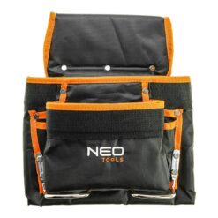 Kieszeń na narzędzia NEO TOOLS 84-334 8 przegród kieszen wielofunkcyjna do pracy na pas worek kieszeniowy bhp sklep system internetowy czarna pomaranczowa