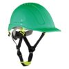Hełm ochronny LAHTI PRO L10405 kask przemysłowy z paskiem podbródkowym 4 punktowy do pracy środki ochrony indywidualnej odzież bhp sklep system internetowy wentylowany wygodny na śrubę pokrętło zielony