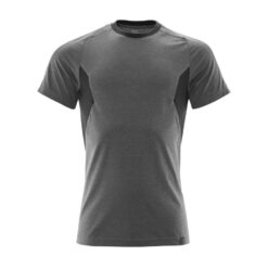Koszulka robocza t-shirt MASCOT 18382-959 podkoszulek dopasowany slimowany odzież robocza premium dla wymagających oddychająca wygodna swoboda ruchów okrągły dekolt czarny antracytowy