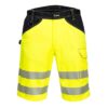 Spodnie krótkie ostrzegawcze PORTWEST PW348 do pracy szorty bermudy odblaskowe dla drogowców bhp odzież ochronna sklep system internetowy szorty wygodne wytrzymałe dla pracowników na lato żółte czarne seledynowe