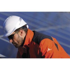 Hełm Ochronny DELTA PLUS DIAMOND VI do pracy ochrona głowy kask twardy na śrubę mocny z daszkiem wentylowany wygodny bhp sklep system internetowy dla pracowników ochrona czaszki na modelu