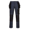 Spodnie robocze PORTWEST KX342 Stretch jeansowe dżinsy robocze odzież ochronna bhp sklep system internetowy dla pracowników wytrzymałe ze streczem stretch rozciągliwe elastyczne z kieszeniami kaburowymi workowymi granatowe czarne premium do pracy