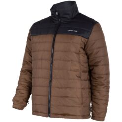 Kurtka robocza LAHTI PRO L40938 3w1 do pracy ochronna modułowa zewnętrzna wewnętrzna całoroczna zimowa na zimę dla pracowników wytrzymała wygodna bhp sklep system internetowy z kapturem wodoodporna brązowa czarna ocieplacz