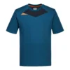 Koszulka robocza PORTWEST DX411 do pracy ochronna robocza dla pracowników koszulka t-shirt podkoszulek poliestrowy przewiewny na krótki rękaw dopasowany slimowany bhp sklep system internetowy niebieska