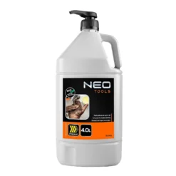Pasta BHP do trudnych zabrudzeń NEO TOOLS 10-406 czyszcząca myjąca do rąk pachnąca cytrusowa dla pracowników w pudełku zakręcana odświeżająca neutralna bez rozpuszczalników 4 litry butelka z pompką dozującą