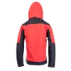 Kurtka robocza softshell SEVEN KINGS RUBIN wiatrówka wodoodporna wodoszczelna z kapturem podszyta polarem wzmocniona oxford wygodna odzież robocza wierzchnia bhp sklep system czerwona czarna tył
