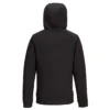Bluza robocza z kapturem PORTWEST DX467 do pracy ochronna kangurka z dla pracowników ciepła rozpinana na suwak odzież ochronna robocza bhp wygodna premium wysokiej jakości wytrzymała bhp system sklep internetowy czarna żółta tył