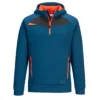 Bluza robocza z kapturem PORTWEST DX467 do pracy ochronna kangurka z dla pracowników ciepła rozpinana na suwak odzież ochronna robocza bhp wygodna premium wysokiej jakości wytrzymała bhp system sklep internetowy niebieska pomarańczowa