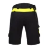 Spodnie robocze krótkie PORTWEST DX444 do pracy ochronne dla pracowników wytrzymałe rozciągliwe wygodne streczowe stretch na lato letnie spodenki szorty bermudy premium dla pracowników odzież ochronna bhp sklep system internetowy czarne tył