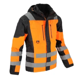Kurtka ostrzegawcza ocieplana PROCERA LOGIC do pracy ochronna odblaskowa dla pracowników drogowców na zimę zimowa ciepła wytrzymała mocna wodoodporna wodoszczelna bhp sklep system internetowy pomarańczowa czarna