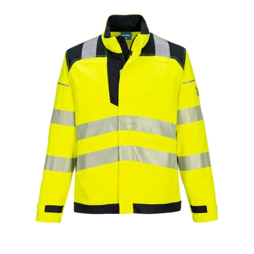 Bluza trudnopalna PORTWEST FR714 PW3 do pracy ochronna wygodna spawalnicza antystatyczna dla pracowników odblaskowa ostrzegawcza odzież ochronna bhp sklep system internetowy żółta czarna