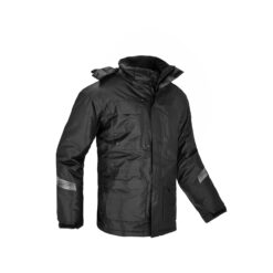 Kurtka robocza ocieplana PROCERA FERRO do pracy ochronna ciepła mocna przeciwdeszczowa dla pracowników bhp sklep system czarna z odblaskami