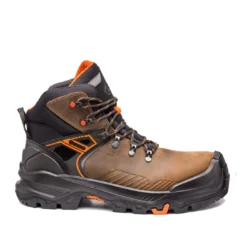 Buty robocze BASE B1601 T-Rex/T-Wall S3S do pracy ochronne wytrzymałe lekkie mocne za kostkę sznurowane premium bhp odzież dla pracowników do pracy wytrzymałe wodoodporne z noskiem stalkapy czarne brązowe