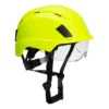 Hełm do pracy na wysokości PORTWEST PS80 do pracy ochronny bezpieczny hełm kask wentylowany z paskiem podbródkowym zapinany okulary w zestawie bhp odzież ochronna robocza sklep sysytem żółty