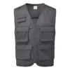Kamizelka z kieszeniami PORTWEST C704 wędkarska rybacka z kieszeniami bezrękawnik cienki na suwak cargo dla pracowników hobby bhp sklep system internetowy szara
