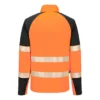 Bluza ostrzegawcza PORTWEST T172 PW3 do pracy ochronna robocza dla pracowników wysokiej widoczności odblaskowa wytrzymała na suwak pomarańczowo-czarna tył bhp sklep system