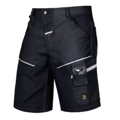 Spodenki robocze PROCERA LANDER do pracy ochronne krótkie dla pracowników wygodne elastyczne tanie na guzik spandex odzież ochronna bhp sklep system internetowy czarne